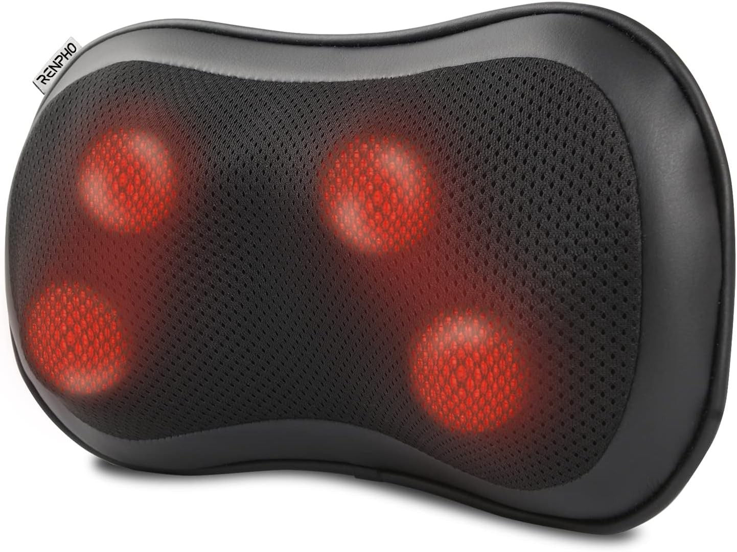 RENPHO Shiatsu Massage Pillow, Back Neck Massager with Heat with Deep Tissue Kneading for Shoulders, Lower Back, Legs, Calf, Body Muscle, Birthday Gifts for Her Him at Car Home Office Chair