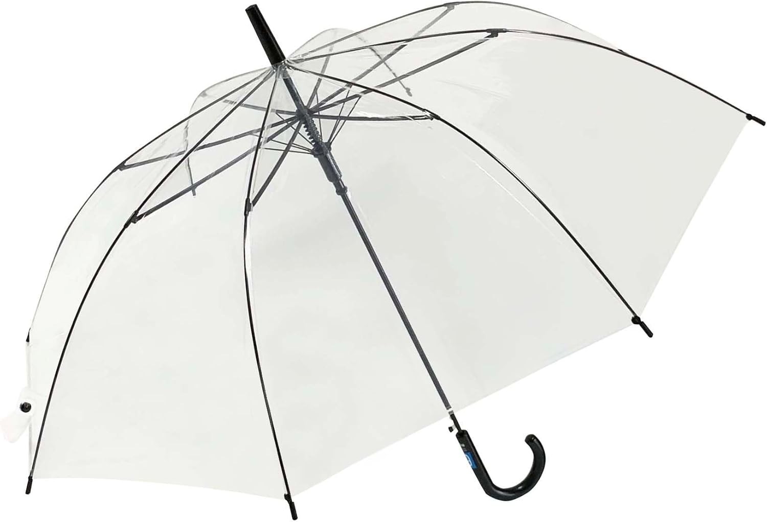 Jomo Corporation 30284 Vinyl Umbrella, One-Touch, Jumping, Windproof, Durable, 23.6 inches (60 cm), Diameter Approx. 39.8 inches (101 cm), FRP Transparent