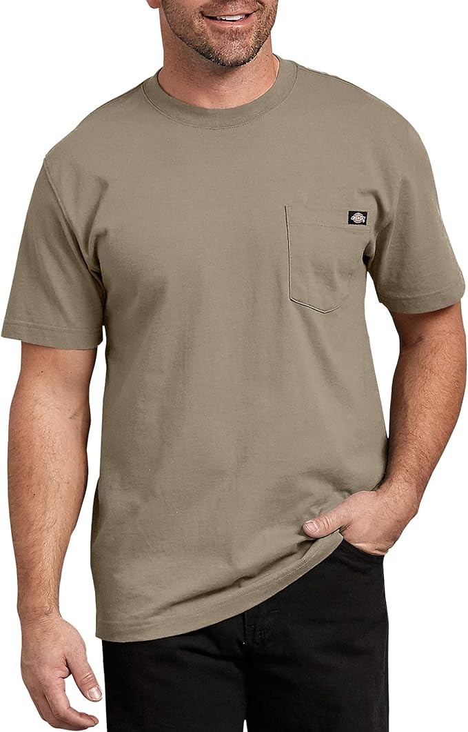 Dickies Men's Big & Tall Heavyweight Crew Neck Short Sleeve Tee Big-tall