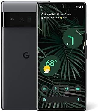 Google Pixel 6 Pro - 5G Android Phone - Unlocked Smartphone with Advanced Pixel Camera and Telephoto Lens - 256GB - Stormy Black