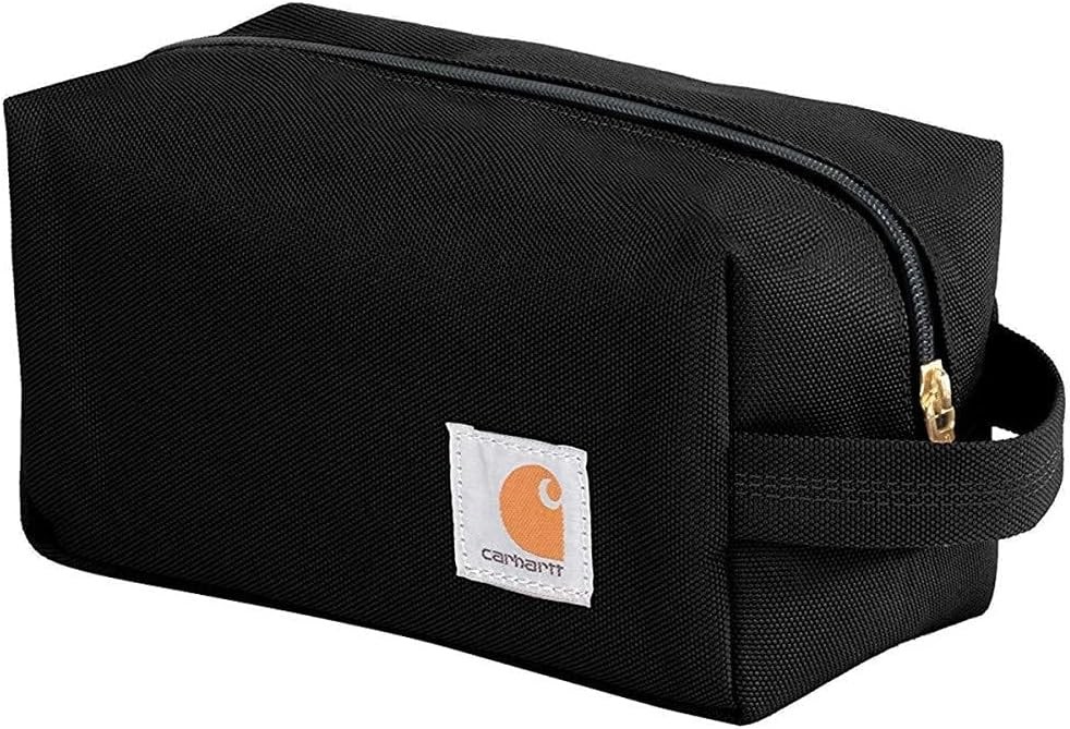 Carhartt Travel Kit, Durable Toiletry Organizer Bag, Black, One Size, Black, One Size, Travel Kit, Durable Toiletry Organizer Bag